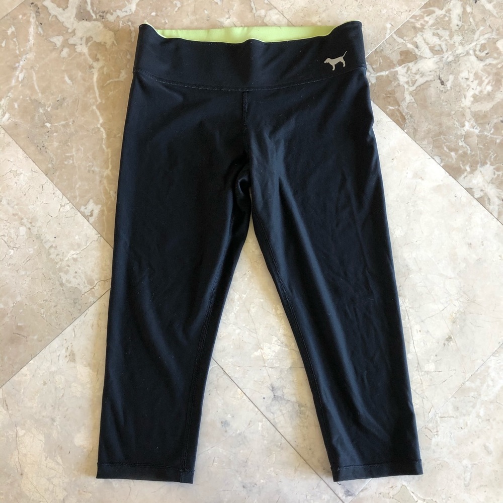 VS PINK Reversible Capri Length Leggings